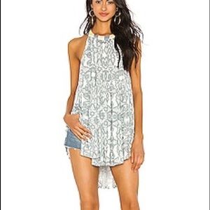 Free people Mimi tunic,  ivory combo, size xs, NWT